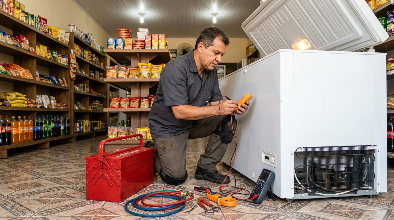 Ajuste de Temperatura do Freezer em Zona Sul‑SP